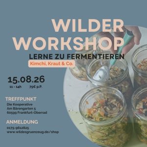 jWWF13 15. August 2026 - Wilder Workshop | FERMENTIERE DEIN EIGENES KRAUT